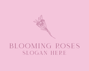 Floral Bouquet Bloom logo design