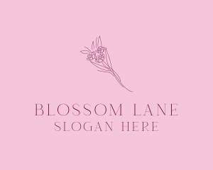 Floral Bouquet Bloom logo design