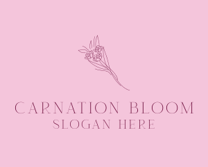 Floral Bouquet Bloom logo design