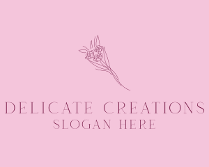 Floral Bouquet Bloom logo design