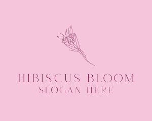 Floral Bouquet Bloom logo design