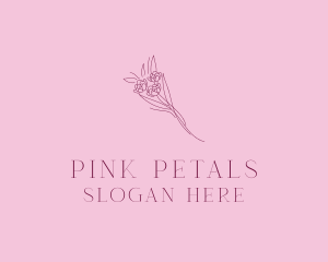 Floral Bouquet Bloom logo design