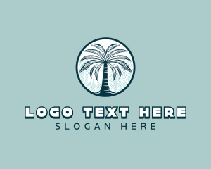 Nature Palm Tree logo