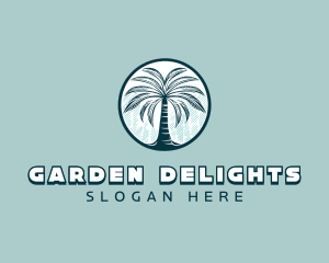 Nature Palm Tree logo design