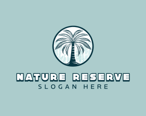 Nature Palm Tree logo design