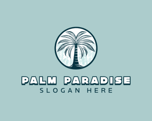 Nature Palm Tree logo design