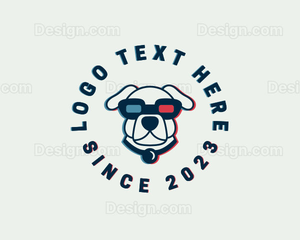 Pet Dog Glasses Logo