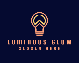 Outline W Light Bulb logo