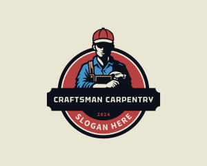 Carpenter Hammer  Worker logo design