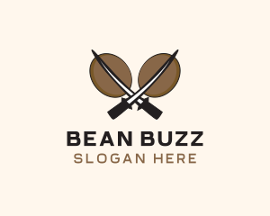 Samurai Coffee Bean  logo