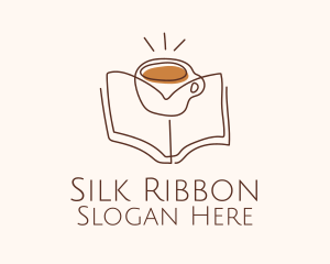 Coffee Library Book logo design