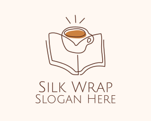 Coffee Library Book logo design