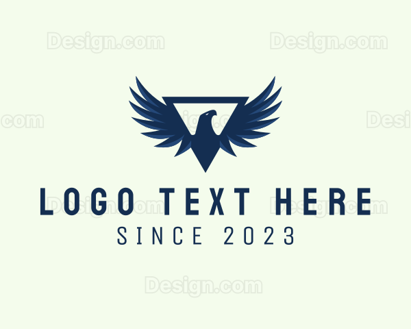 Modern Triangular Eagle Logo