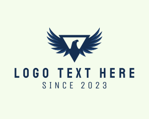Modern Triangular Eagle logo