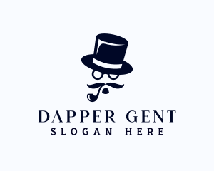 Gentlemen Hat Pipe logo design