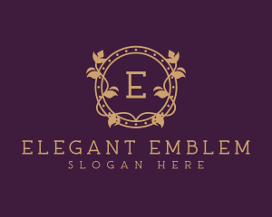 Ornamental Wreath Hotel logo design