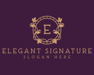 Ornamental Wreath Hotel logo design