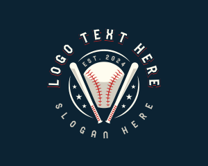 Baseball Sports League Logo