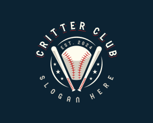 Baseball Sports League logo design