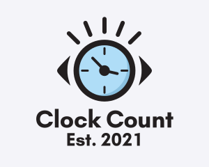 Optical Clock Timer  logo design