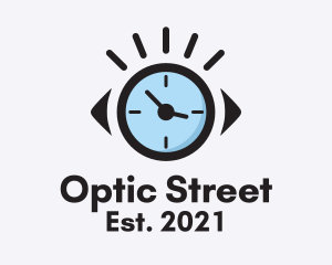 Optical Clock Timer  logo design