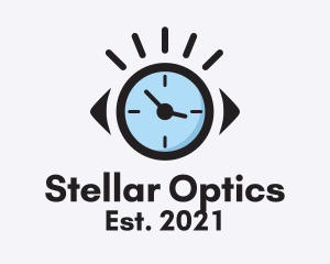 Optical Clock Timer  logo design