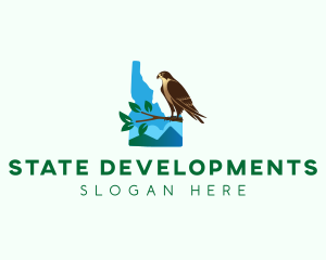 Idaho State  Peregrine Falcon logo design