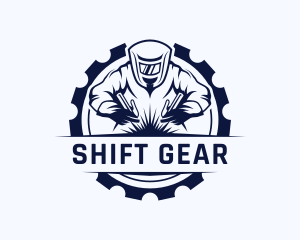 Welding Machinist Gear logo design