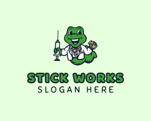 Snake Vaccine Doctor logo design