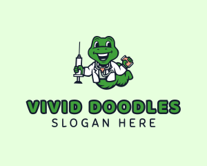 Snake Vaccine Doctor logo design