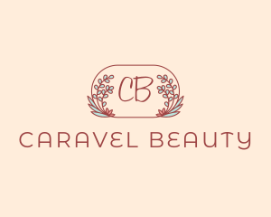 Vineyard Leaves Feminine Cosmetics logo design