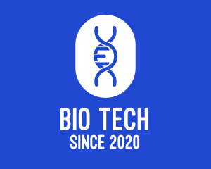 Blue DNA Strand logo