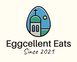 Catholic Church Egg logo design