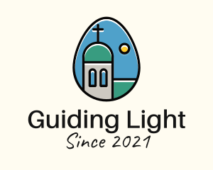 Catholic Church Egg logo design