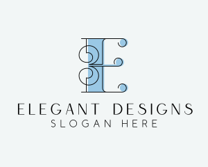 Styling Boutique Letter E logo design