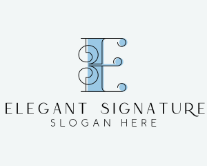 Styling Boutique Letter E logo design