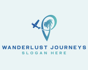 Travel Plane Destination Tour Logo