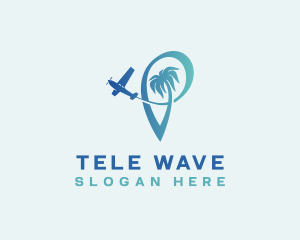 Travel Plane Destination Tour logo design