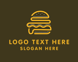 Abstract Burger Bun logo