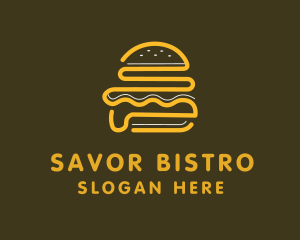 Abstract Burger Bun logo