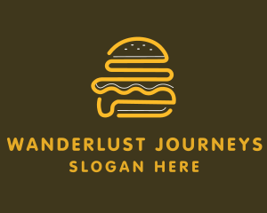 Abstract Burger Bun logo