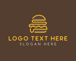 Abstract Burger Bun Logo