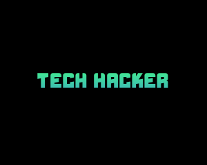 Neon Gaming Hacker logo design