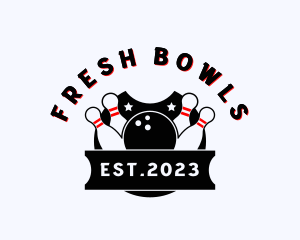 Bowling League Competition logo design