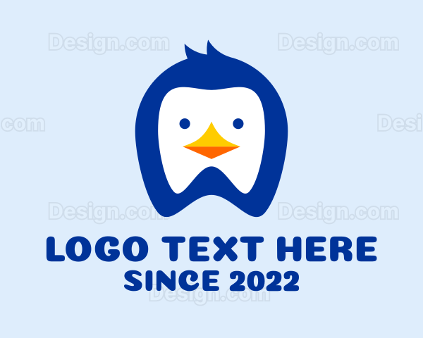 Penguin Dentist Clinic Logo