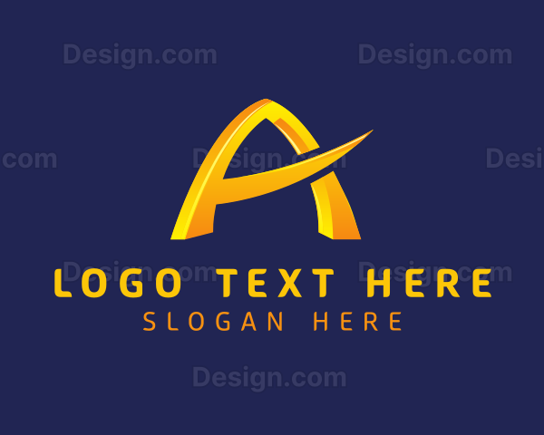 Modern Professional Company Letter A Logo