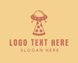 Retro UFO Pizza logo