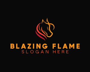 Fiery Horse Farm logo design