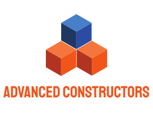 Blue & Orange Cubes logo design