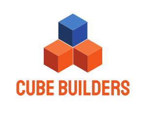 Blue & Orange Cubes logo